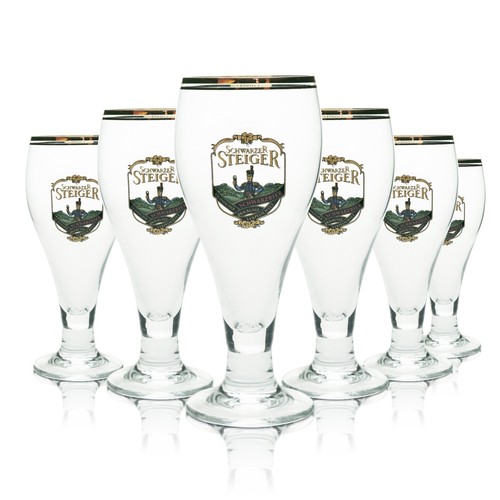 Schwarzer steiger bier glas - schwarzer,