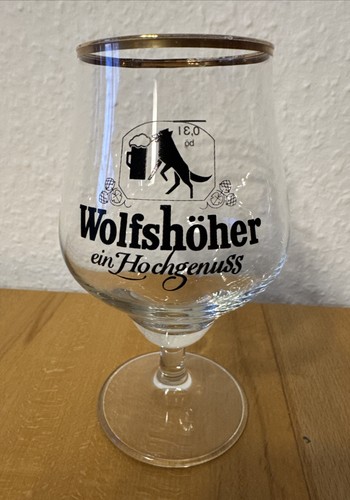Altes bierglas wolfshöher - altes,