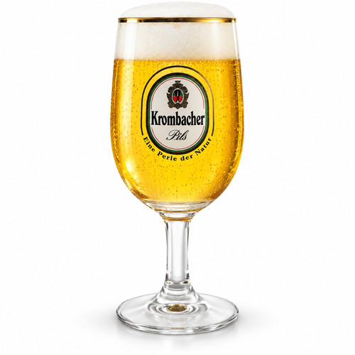 Krombacher bierglas tulpe - bierglas, glas