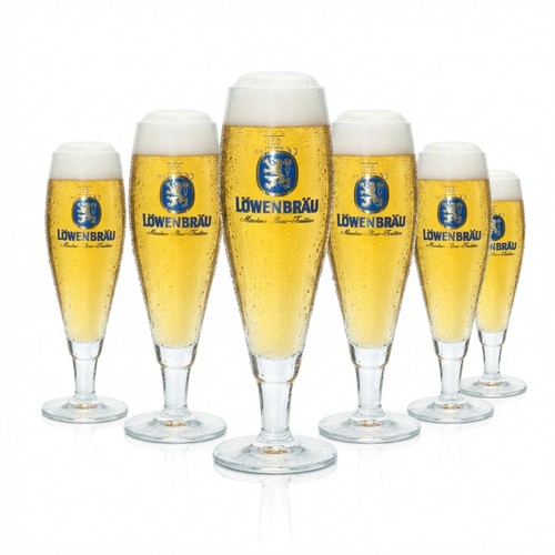 Löwenbräu bier glas 3l - 6x, 0,3l
