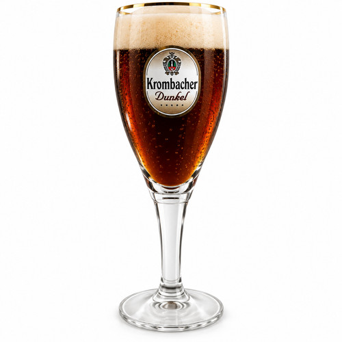 Krombacher dunkel bierglas - krombacher,