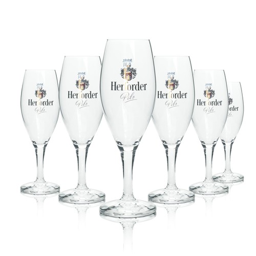 Herforder pils bier glas - 6x,