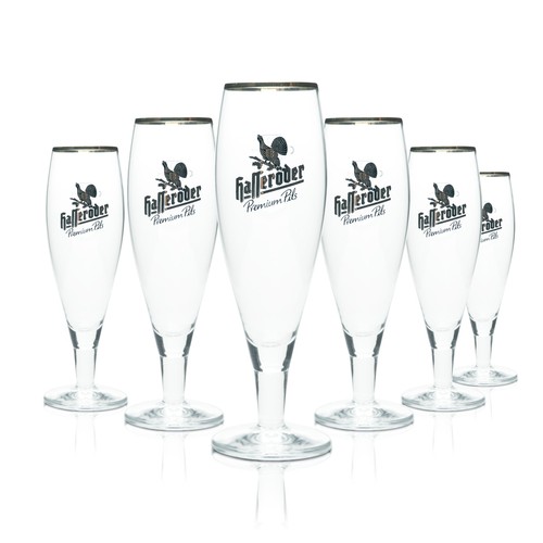 Hasseröder bier glas - 6x,